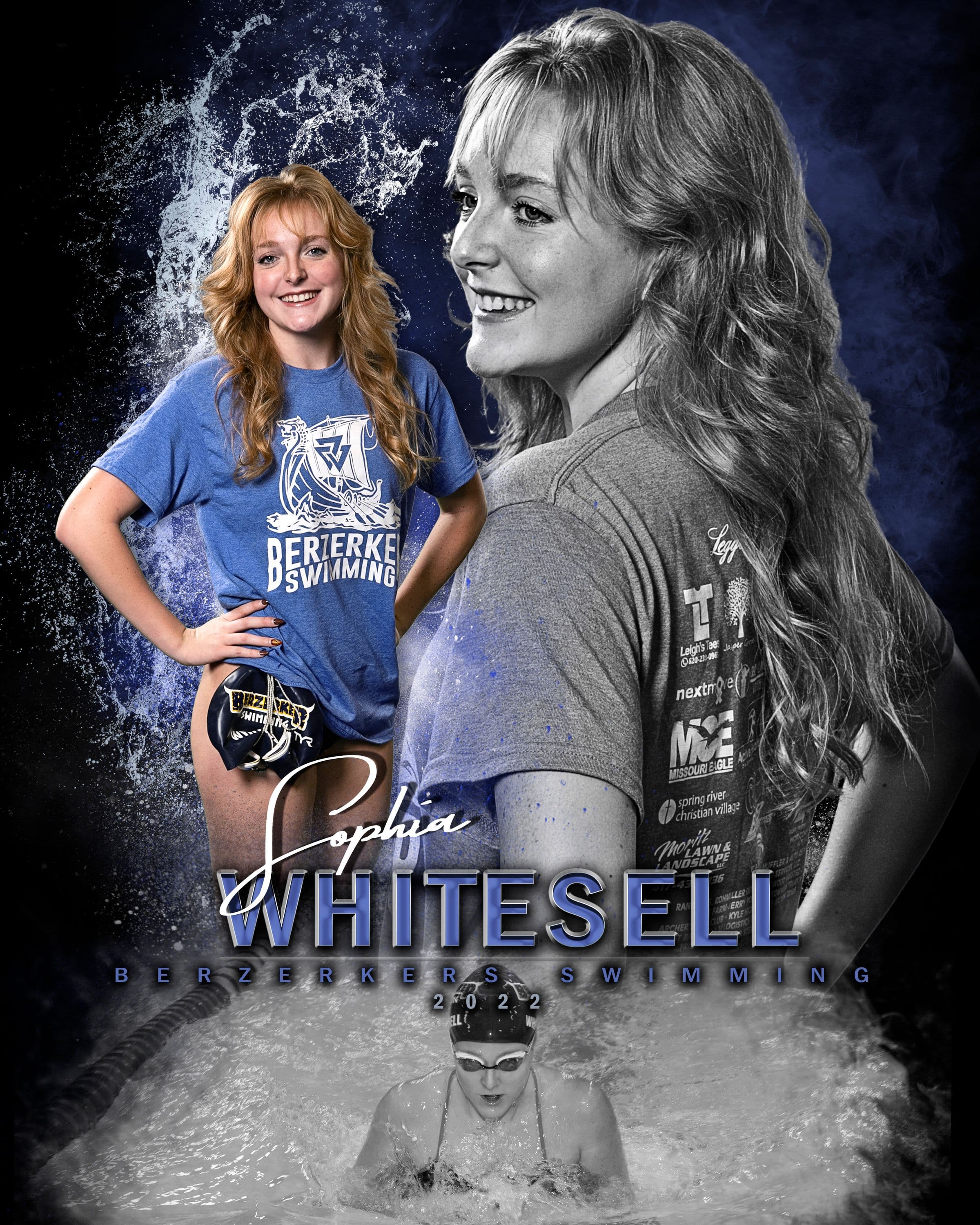 Berzerkers Swimming composite — Sophia Whitesell, 2022